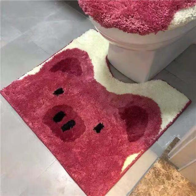 トイレマット セット フラミンゴ 2点セット レギュラートイレマット 洗浄暖房型 普通型 兼用フタカバー 可愛い 少女 au pay マーケット