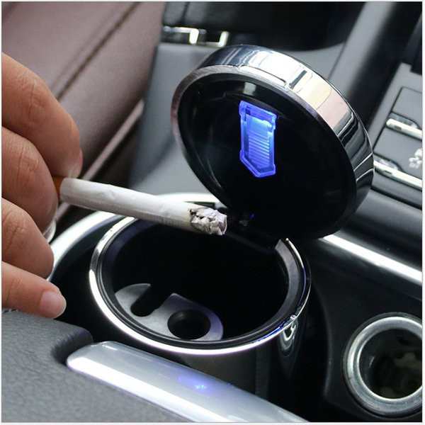 灰皿車用led付 小型led付灰皿 カー用品 便利グッズ アクセサリー 夜も見やすい 火消し 灰皿 煙草 大きめ 車用 タバコ の通販はau Pay マーケット サーフトリップ