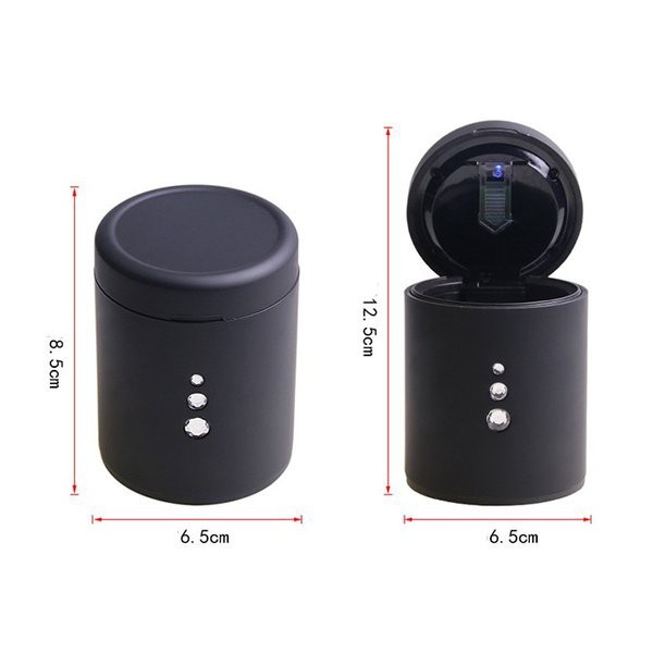 灰皿車用led付 小型led付灰皿 カー用品 便利グッズ アクセサリー 夜も見やすい 火消し 灰皿 煙草 大きめ 車用 タバコ の通販はau Pay マーケット サーフトリップ