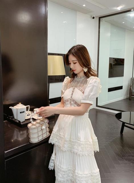 パーティードレス ロング ドレス ワンピース レース 袖あり おしゃれ きれいめ 個性的 ウェディング 演奏会 結婚式 ドレス 大人 ピアノの通販はau Pay マーケット ツヨシスタイル