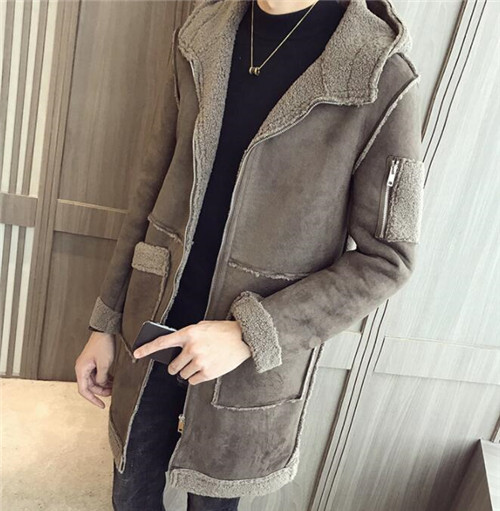 ムートンコートロング フード付きメンズ 裏起毛 厚手 アウター 防風 防寒 暖かい 秋冬 ブルゾン 保温の通販はau Pay マーケット ツヨシスタイル