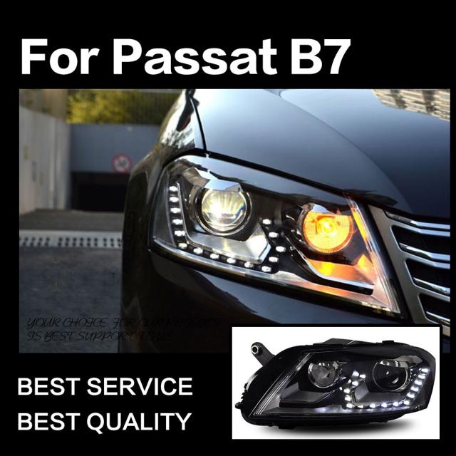 AOKEDING製 フォルクスワーゲン パサート B7 LEDヘッドライト クリア