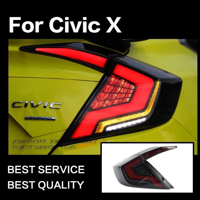 AOKEDING製 ホンダ シビック セダン FC1 L15B L15C LEDテールライト シーケンシャルウィンカー レッドの通販は 43,038円