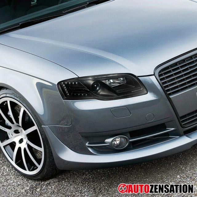 Autozensation製 アウディ A4 '06-'08 LEDヘッドライト クリア・ブラック Type-B