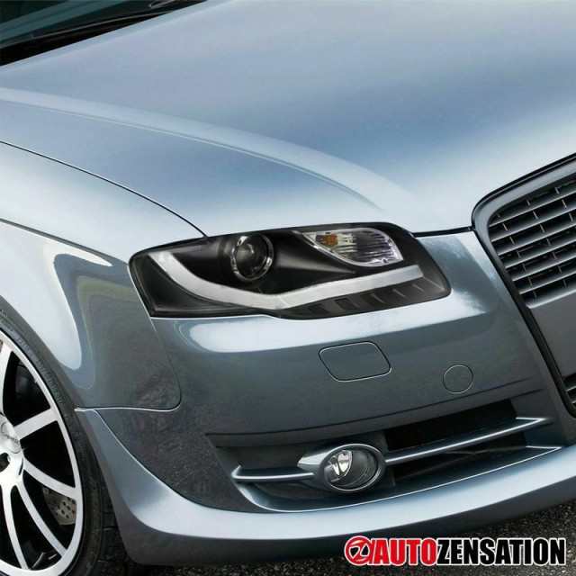 Autozensation製 アウディ A4 '06-'08 LEDヘッドライト クリア・クローム Type-Aの通販は