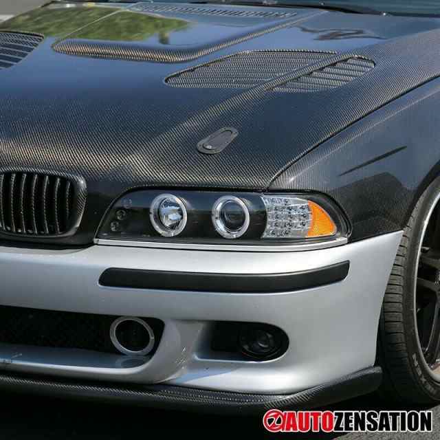 Autozensation製 BMW 5シリーズ E39 '01-'03 LEDヘッドライト クリア・ブラック Type-A
