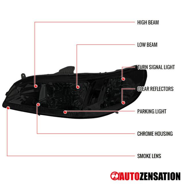 Autozensation製 ホンダ アコード CF系 CL系 '98-'02 ヘッドライト スモーク・クローム Type-Aの通販は Autozensation製 ホンダ アコード CF系 CL系 '98-'02 ヘッドライト スモーク・クローム Type-Aの通販は