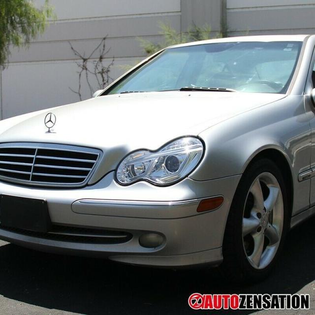 Autozensation製 メルセデス・ベンツ Cクラス W203 '01-'07 LEDヘッドライト クリア・クローム