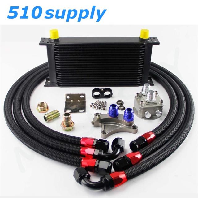 CSKS製 19段 S13 S14 S15 シルビア KRPS13 180SX SR20DE SR20DET 専用 オイルクーラー  ブラックの通販は 28,314円