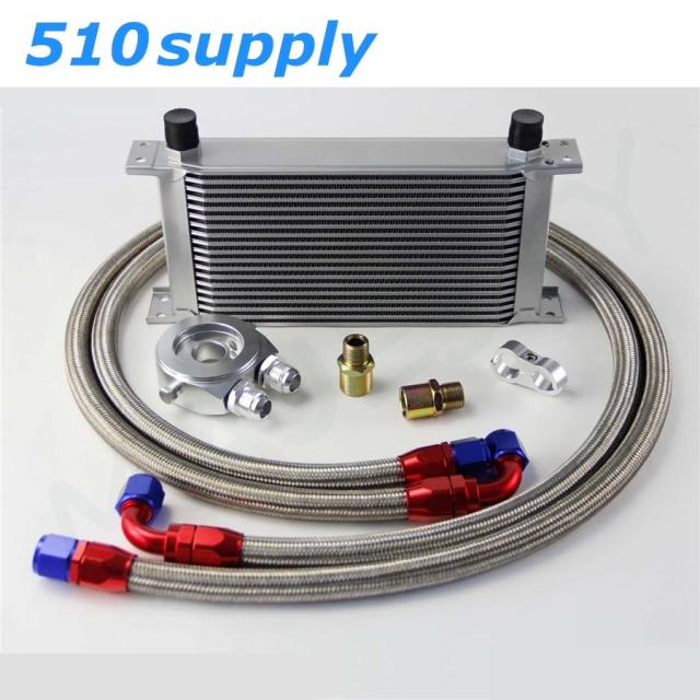 CR-X EF8 B16A 19段 オイルクーラー CSKS 汎用 type1 シルバー