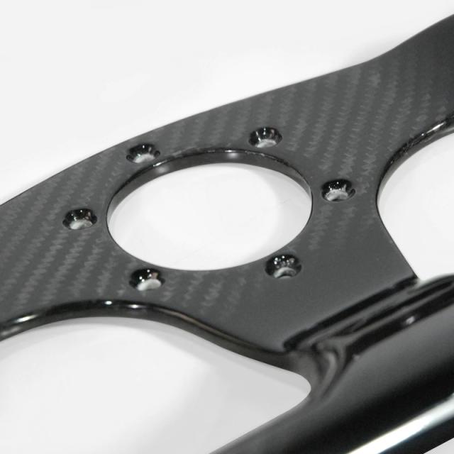 EPR CFRP ドライカーボン製 ステアリング ハンドル 320mm フラットDA