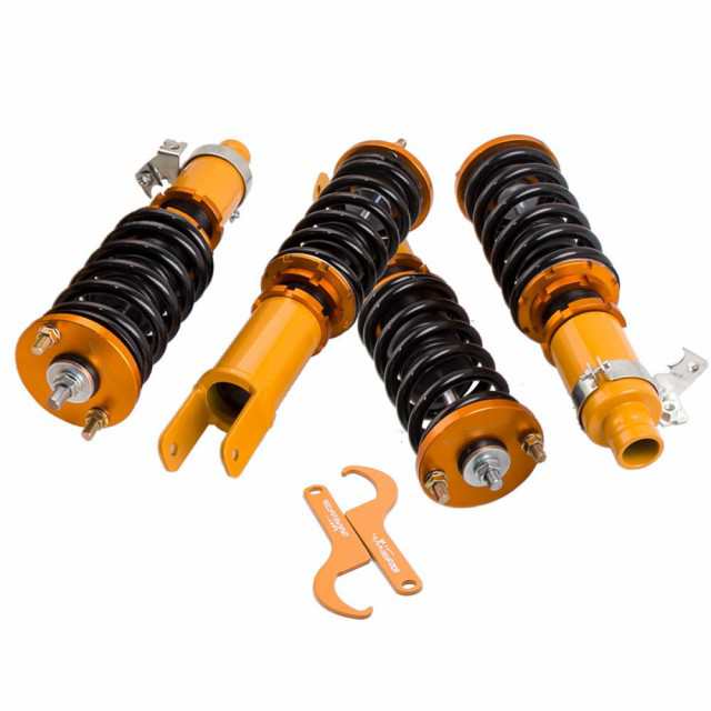 Maxpeedingrods ホンダ シビック EF9 EG6 EK9 88-00 全長調整式 車高調 サスペンション イエローの通販は 87,960円