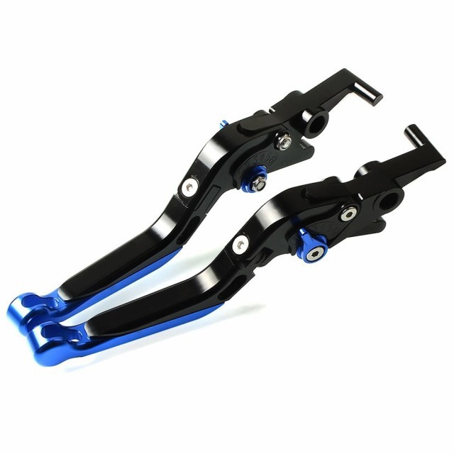 FREAXLL製 ヤマハ TMAX530 SJ12J SJ15J '01-'18 ブレーキレバーセット 角度調整 長さ調整 可倒式 ブルーの通販は