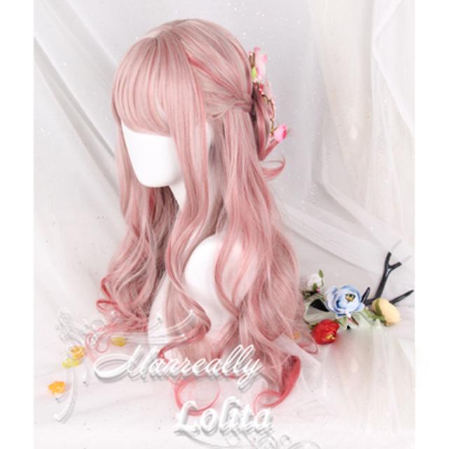 ウィッグ ロリータ 原宿系 ブロンド コスプレ グラデーション ゆめかわ ロング やみかわ ピンク サブカルの通販はau Pay マーケット Global Shop