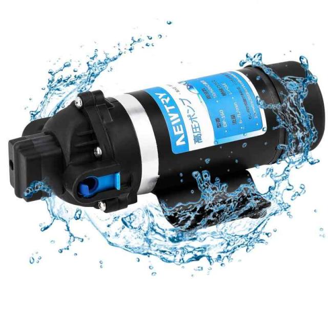 NEWTRY 高圧ポンプ 加圧ポンプ 給水 排水ポンプ ダイヤフラムポンプ 電動ウォーターポンプ 最大揚程110m 160PSIの通販は