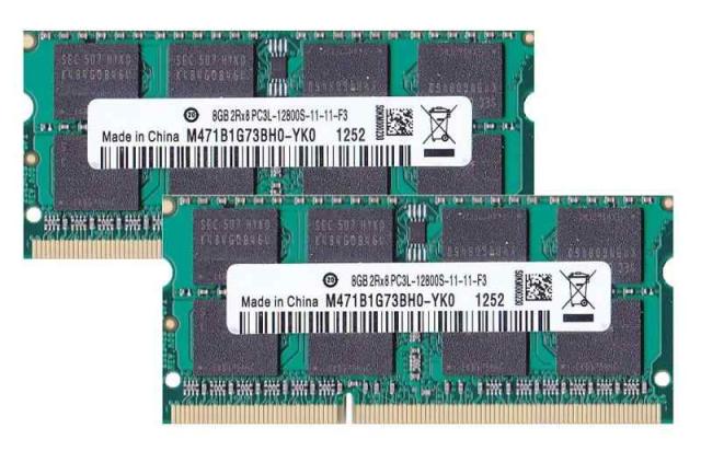 PC3L-12800S(DDR3-1600) SO-DIMM 8GB×2枚組 メモリンゴブランドノートPC用メモリ DDR3L対の通販は