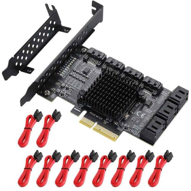 BEYIMEI PCI-E 1X〜16X ライザーカード (PCI-E 4X 10SATA)の通販は