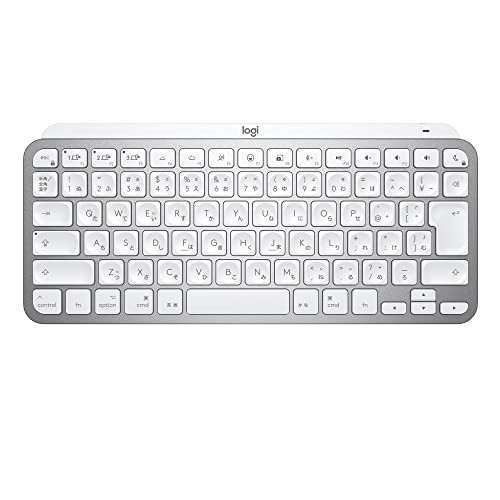 ロジクール MX KEYS mini for mac KX700M 日本語配列 ミニマリスト ワイヤレス イルミネイテッド キーボード ペイルグレー 充電式 小型の通販は