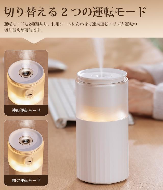 2025最新型・超微細ナノミスト】加湿器 卓上 車載兼用 小型 超音波式