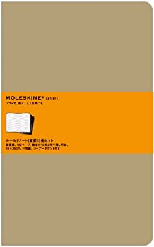 MOLESKINE モレスキン カイエ ルールド・横罫・3冊セット・Xラージ・茶 ([ (中古品)
