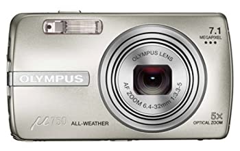 【中古品】OLYMPUS デジタルカメラ μ750 スターリーシルバー μ-750 SLV(中古品)