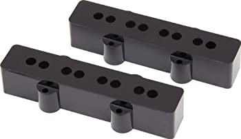 【未使用 中古品】Fender ピックアップカバー Pure Vintage Jazz Bass? Black (2)(中古品)