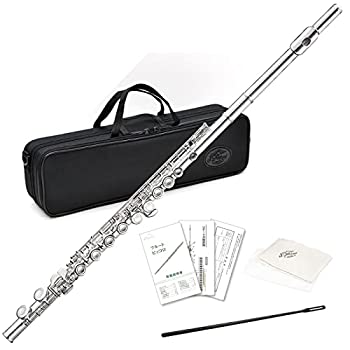 【未使用 中古品】Jマイケル 入門用フルート FL-300S 銀メッキ仕上げ(中古品)