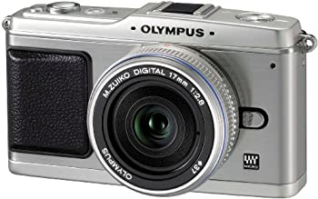 OLYMPUS ミラーレス一眼 E-P1 パンケーキキット シルバー E-P1 PKIT-SLV(中古品)の通販は