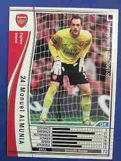 【中古品】WCCF 07-08白黒カード 81 マヌエル・アルムニア(中古品)