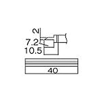【未使用 中古品】白光(HAKKO) コテサキ/スパチュラ40 T121406(中古品)の通販は 11,337円