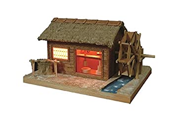 【中古品】ウッディジョー ミニ建築模型 あかりシリーズ No.4 カタコト水車小屋 木製 (中古品)の通販は