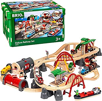 【中古品】BRIO ( ブリオ ) WORLD レール&ロードデラックスセット 対象年齢 3歳~ ( 電(中古品)