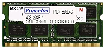 【未使用 中古品】プリンストン DOS/V ノート用メモリ 4GB PC3L-12800(DDR3L-1600) 204pin SO(中古品)