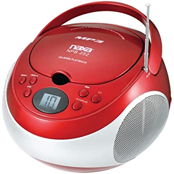 【未使用 中古品】NAXNPB252RD - NAXA NPB252RD Portable CD MP3 Player with AM FM Stereo ((中古品)