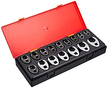 【未使用 中古品】JTC 16PCS クローフットレンチ ハンドツール 工具箱 ロールキャビネット 引(中古品)