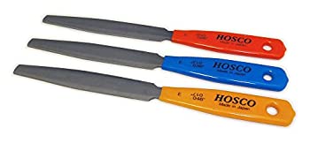 【未使用 中古品】HOSCO Luthiers Tools ナット溝切りヤスリ 3本組 エレキギター用 TL-NF3E(中古品)