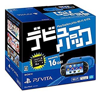 【品】PlayStation Vita デビューパック Wi-Fiモデル ブルー/ブラック(品)のサムネイル