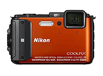 【中古品】Nikon デジタルカメラ COOLPIX AW130 オレンジ(中古品)