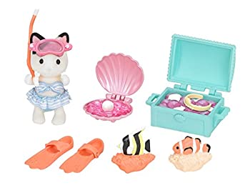 【中古品】シルバニアファミリー ファミリートリップ 【海の宝さがしセット】 M-04(中古品)