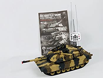 【中古品】1/24　RCバトルタンク　アメリカ軍主力戦車　M1A2　エイブラムス(砂漠迷彩 (中古品)