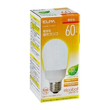 【未使用 中古品】（まとめ買い） ELPA 電球形蛍光灯Ａ形 ６０Ｗ形 EFA15EL/11-A062H 【×3】(中古品)