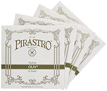 中古品】PIRASTRO OLIV オリーブ バイオリン弦セット(E線ボールエンド 