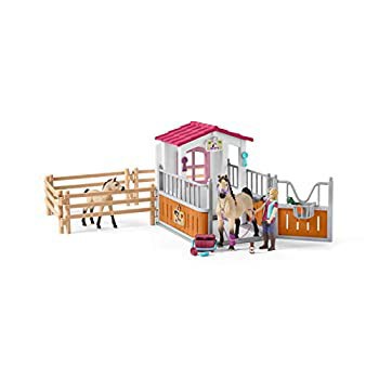 【中古品】シュライヒ ホースクラブ ホースボックス(アラビア馬とグルーマー付き) フ (中古品)の通販は