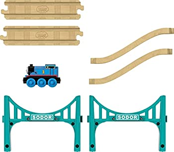 【中古品】きかんしゃトーマス 木製レールシリーズ ブリッジレールセット FKF56(中古品)