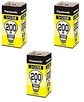 【未使用 中古品】【3個セット】パナソニック シリカ電球200形 LW100V200W(中古品)の通販は 7,395円