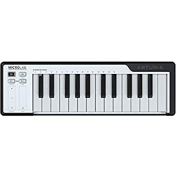 【未使用 中古品】ARTURIA ポータブル MIDIコントローラー MICROLAB BK ブラック(中古品)