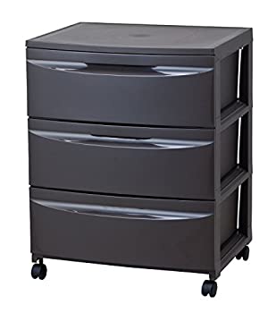 【新品】リビング収納 チェスト ルーセント 3段 543 アースブラウン(新品)