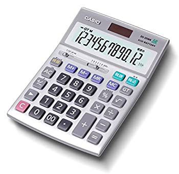 【中古】カシオ 本格実務電卓 12桁 検算機能 グリーン購入法適合 デスクタイプ DS-20WKの通販は 10,865円