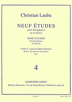 【中古】ロバ : 9つの練習曲 第四巻 (バリトンサクソフォン、ピアノ) ルデュック出版の通販は 7,864円