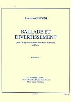 【中古】ギドーニ : バラードと喜遊曲 (サクソフォン、ピアノ) ルデュック出版 7,031円